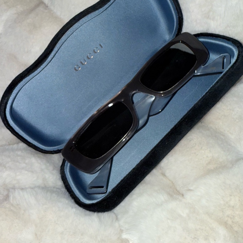 Gucci Dark Sunglasses with Case